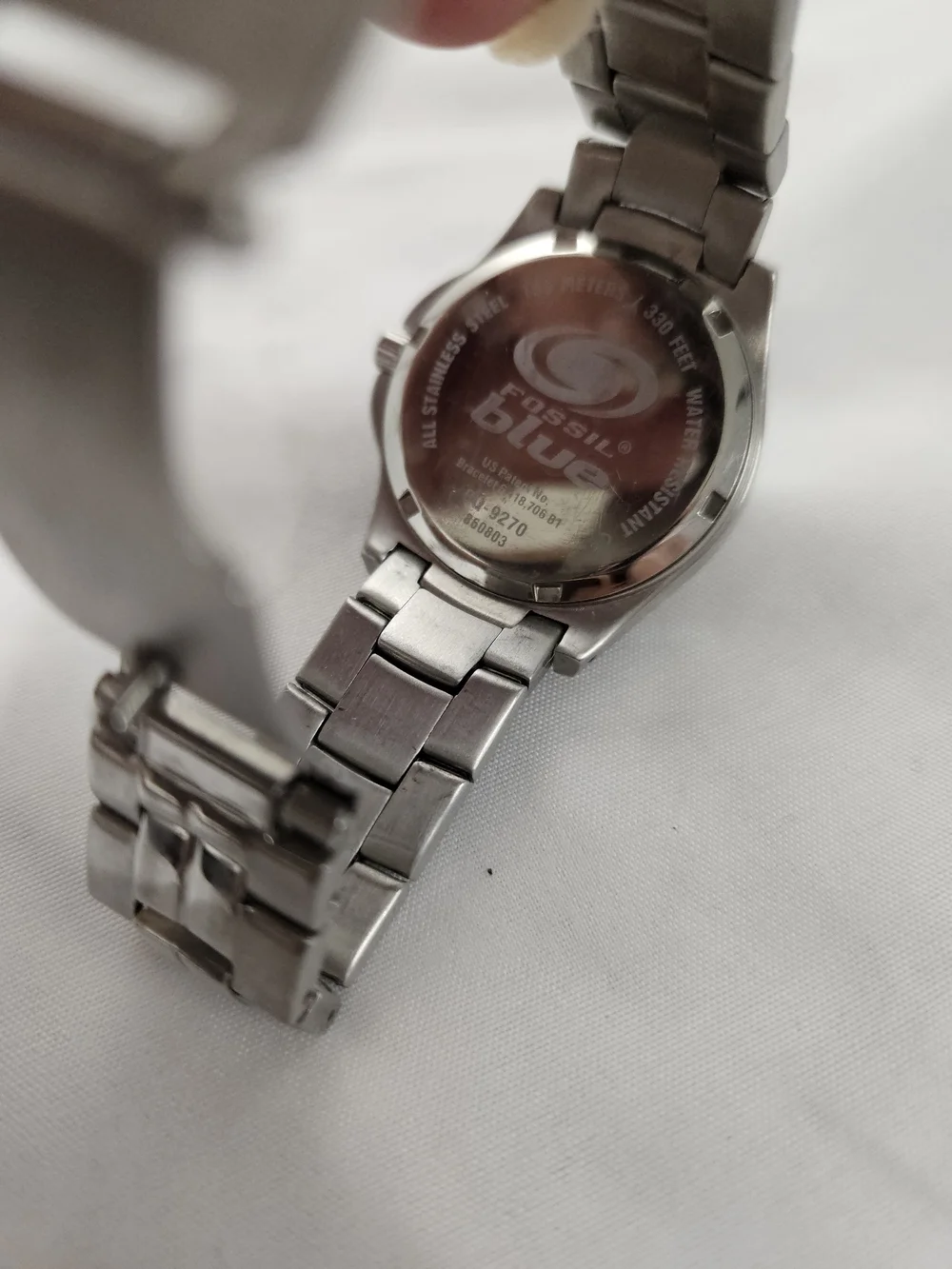 Fossil Stainless Steel Chronograph Watch‎ - Blue Dial